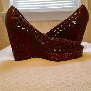 Boho chic BCBGirls lattice weave heels 👠 - SALE!!